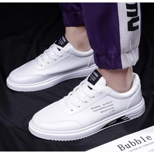 Brand Fashion Male White Shoes Fashion Casual Shoes Spring Shoes Men Sneakers Casual Soft Leather Men Shoes