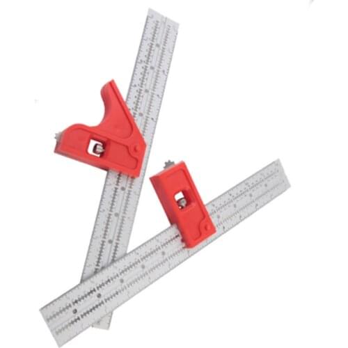Woodworkers Edge Rule For Woodworkers Tools T-type Hole Ruler Stainless Scribing Marking Line Gauge Carpenter Measuring Tool