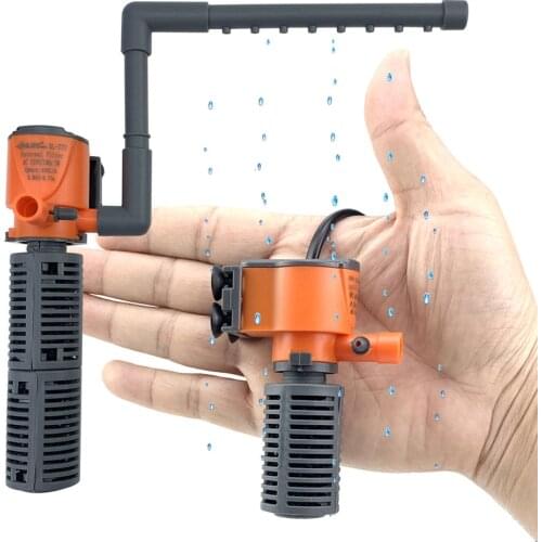 Mini Filter Pump Fish Tank Aquarium Filter Water Circulation Internal Small Sponge Filter Aquarium Accessories 3w 5w 220v-240v