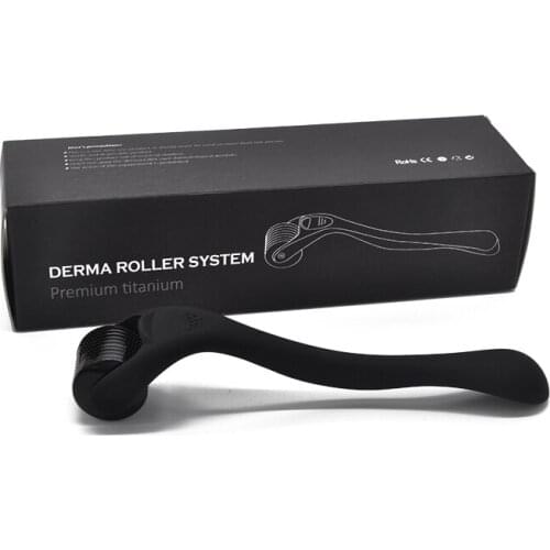 Fashion Black Matte 540 Derma Roller Acne Wrinkle Skin Care Microneedling Roller