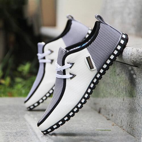 Casual shoes men sneakers 2021 new fashion breathable PU leather flats mans footwear men shoes tenis masculino