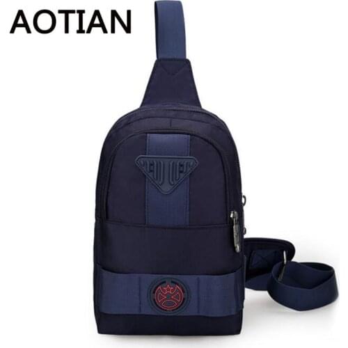 2020 New AOTIAN Brand Man Messenger Bag Casual Mens Summer Chest Bag Pack Small Crossbody Men Nylon Shoulder Bag