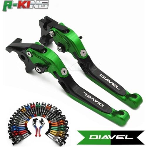 20Colors Adjustable Foldable Extendable Motorbike Red Brakes Clutch Levers for Ducati DIAVEL Diavel 2011 2012 2013 2014 2015