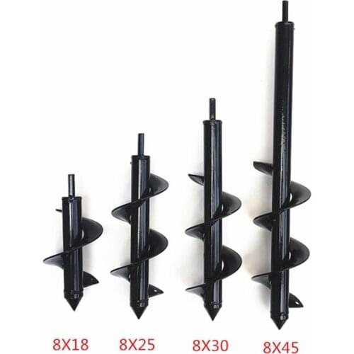 9 Size Earth Auger Hole Digger Tool Garden Planting Machine Drill Bit Fence Borer Post Post Hole Digger Garden Auger Yard Tool