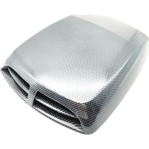 ABS Carbon Fiber Car Hood Scoop Air Vent Decoration Universal 22.5×33CM 1 PIECE