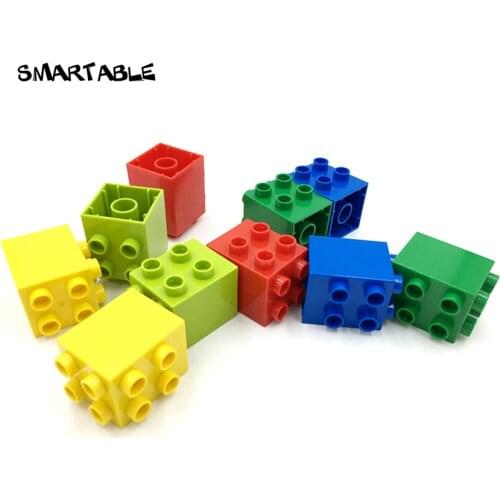 Smartable Big Brick Special 2x2 with Studs on 1 Side Building Blocks Parts Compatible Major Brand Creative Toy For Kid 20pcs/Lot
