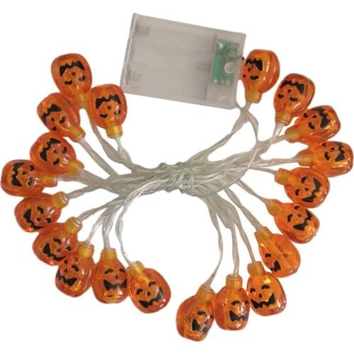 LED lights Halloween Pumpkin String Light Lamp Lantern DIY Hanging Horror Halloween Decoration For Home Halloween Party Supplies