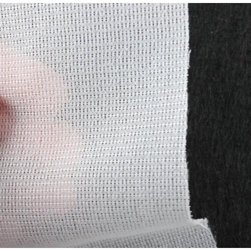 Jersey Knitted fusible iron on interfacing in WHITE - sold by the metre 120cm width