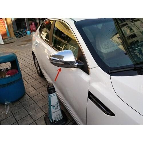 For Kia K5 2011-2017 High-quality ABS Chrome Rearview mirror cover Anti-Rub protection Decoration car accessories