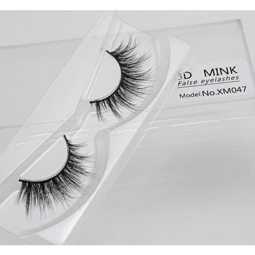 1 pair 3D Handmade Mink Eyelashes individual Natural False Eyelashes for Beauty Makeup fake Eye Lashes Extension