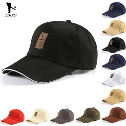 1 PC Fashion Hats Baseball Cap Mens Adjustable Cap Casual Leisure Hats Solid Color Fashion Snapback Summer Fall Hat