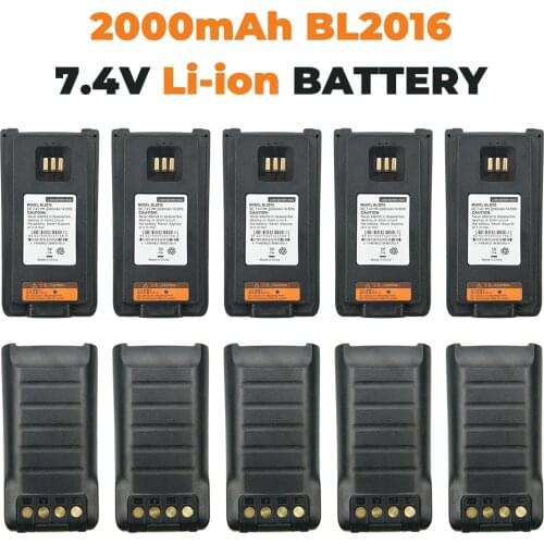 10X Replacement Battery for Hytera PD985 PD985U Walkie Talkie BL2016 2000mAh Li-on