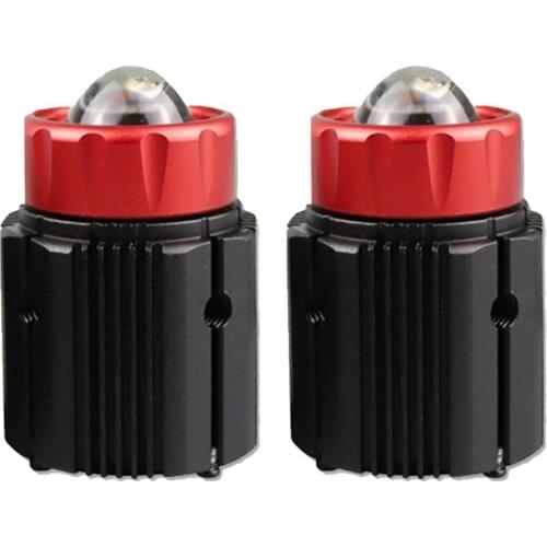 2Pcs DC 9-36V 15W Universal Super Bright Dual Color Car LED Headlight with Lens