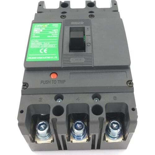 2021 Good quality 3P10A-125A Molded Case Circuit Breaker MCCB with Innovation module box to install tripping accessories etc