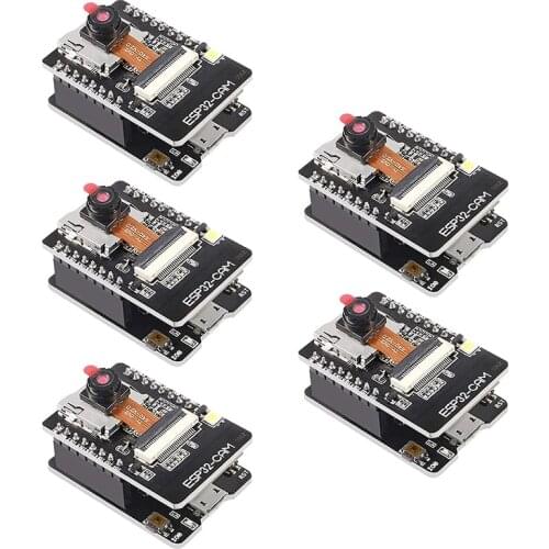 5Pcs ESP32-CAM-MB WiFi Bluetooth Development Board OV2640 Camera Module Micro-USB Interface CH340G for Arduino