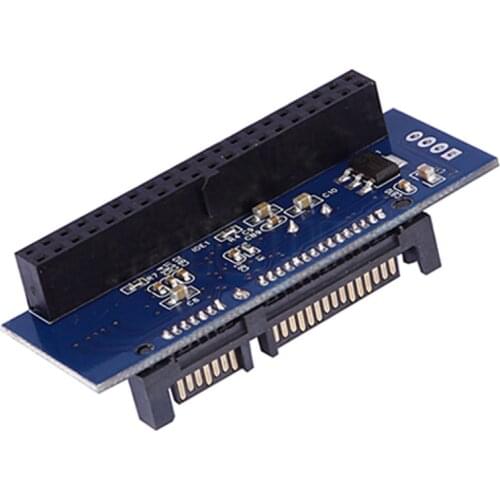 3.5" IDE to 2.5" 3.5" SATA HDD Adapter 40Pin IDE Male to 22pin SATA SSD Card with Molex 4Pin to floppy drive power supply cable