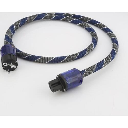 Audiocrast P110 Silver Plated Audiophile AC Power Cable Audio Power Extention Cable HIFI HI END Schuko US High Quality