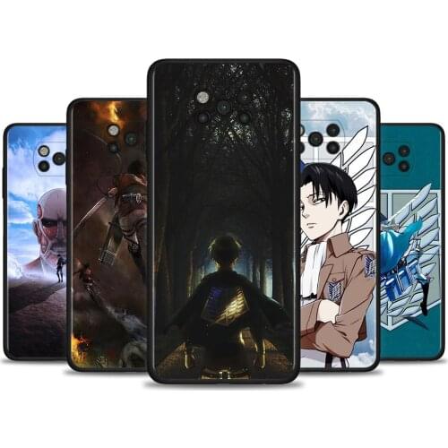 Cute Anime Attack On Titan Caso For Xiaomi 11 Ultra 11X Pro 9SE 8Lite 11i 10T 9T 9 Pro Lite Shell for MI Note 10 Pro CC9E Fundas