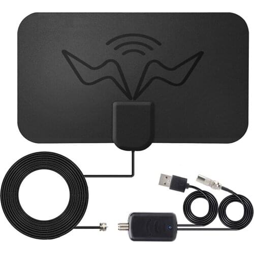 4K Digital Antenna 1080P HD DVB-T T TVBOX Indoor Signal Booster 1600 Miles Antenna Amplifier Range TV Signal Receiver Amplifier