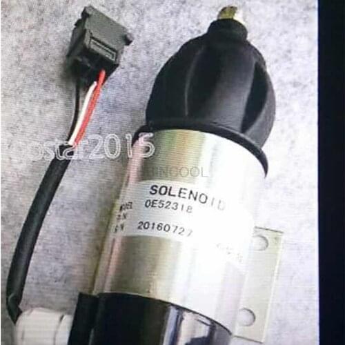 FOR Volvo D6D/D6E excavator Perkins diesel flameout switch OE52318 solenoid valve 872826 high quality excavator accessories