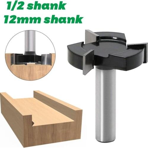 1/2 inch 12mm Shank CNC Spoilboard Surfacing Router Bits 2 inch Cutting Diameter Slab Flattening Router Bit Planing Bit Wood
