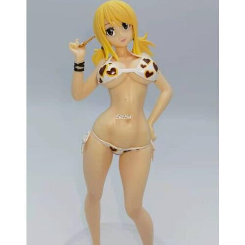 Anime Girl Lucy Heartfilia Swimming suit Ver. Girl 1/6 PVC Action Figure Model Doll Toys 24cm