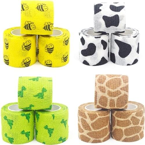 Printed Medical Self Adhesive Elastic Bandage 4m Colorful Sport Wrap