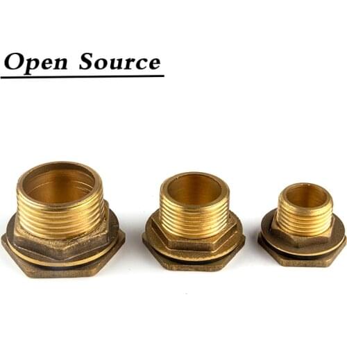 Copper Water Tank Connector 1/2" 3/4" 1" Male Brass Pipe Single Loose Key Swivel Fittings Nut Jointer