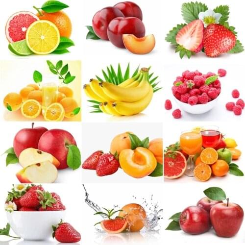 PDMDOG Full Square/Round Drill 5D DIY Diamond Painting "Fruit landscape" Embroidery Cross Stitch 5D Home Decor Gift