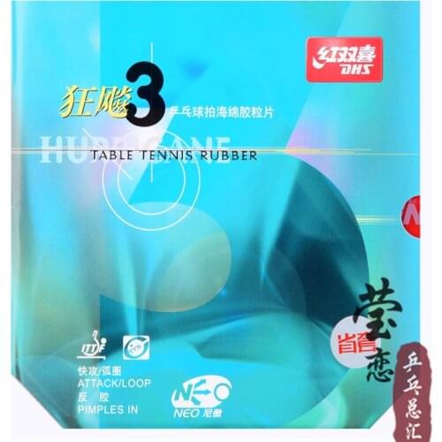 Original DHS NEO provincial hurricane 3 table tennis rubber dhs rubber table tennis rackets racquet sports orange sponge