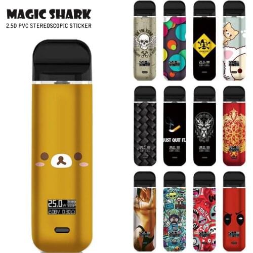 Hot Sale Skull Cute Bear Sexy Women Skull Toroto No Fade Film Case Skin for Smok Novo X Cover Sticker for Novo X