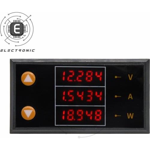 DC 0-200V 0-10A LCD 5 Bits High Precision Voltage Current Power Meter Tester Voltmeter Ammeter Detector