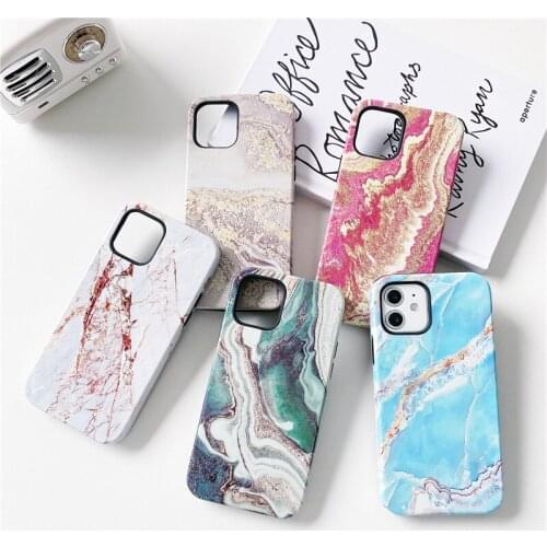Shockproof carnelian marble Phone case for iphone 11 11Pro 12 12Pro Max X XR XS SE2020 7 8 Plus Hard armor case protective cover
