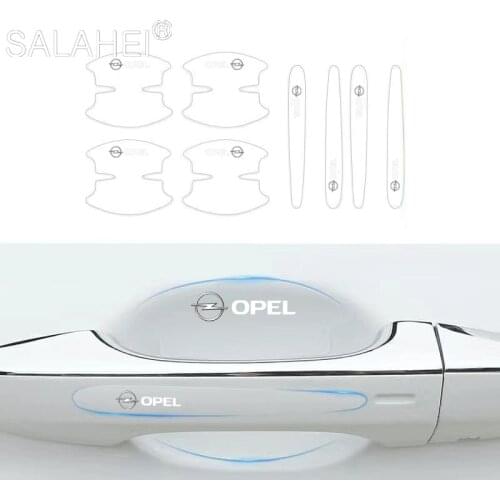 TPU Car Door Bowl Handle Transparent Invisible Sticker For Opel Astra h g j Insignia Zafira b Corsa d Vectra c Antara Vivaro Opc