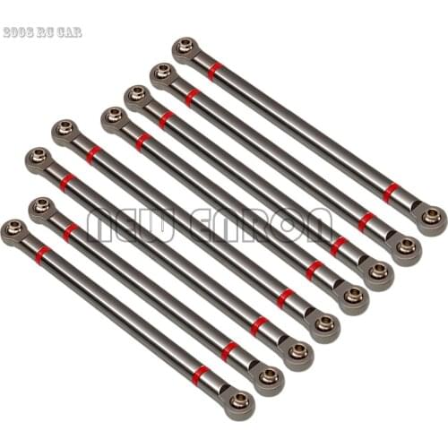 Rc Auto 8 Stuks Aluminium Link Staaf 313Mm Wielbasis Gemonteerde Kit Voor Rc Auto Crawler axiale SCX10 Nieuwe Enron1:10