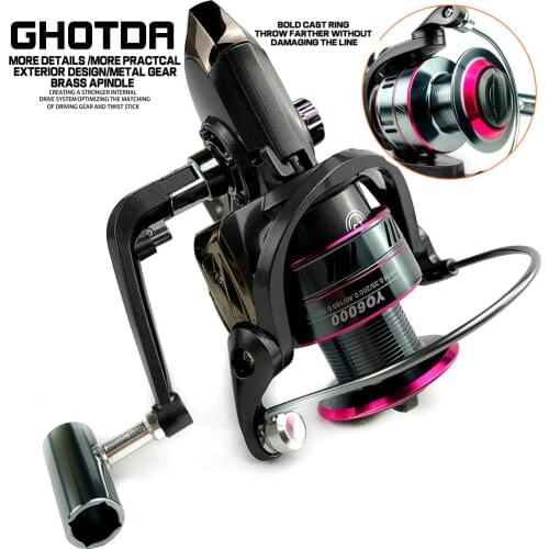 1000-7000 Series Fishing Reel Spinning Wheel Full Metal Spool 5.2:1 13 Bearing Balls Fishing Wheel Fishing Coil