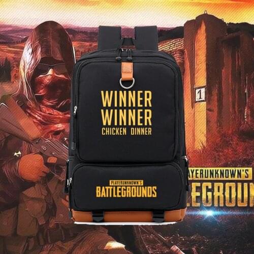 PUBG Game fans backpack Winner Winner Chicken Dinner High capacity Nylon Backpacks