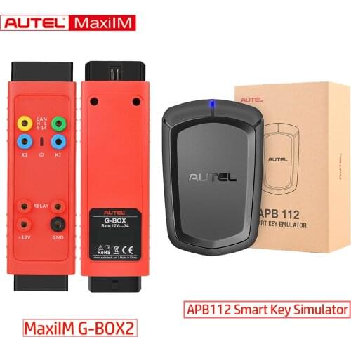 Autel APB112 Smart Key Simulator & G-BOX2 Tool For Mercedes Benz/Toyota/Lexus/Hyundai All Key Lost Work With MaxiIM IM608/IM508
