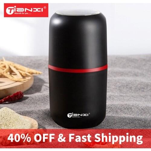 TIANXI Electric Coffee Grinder Mini Stainless Steel Coffee machine Coffee Bean Herbs Nuts Grinder
