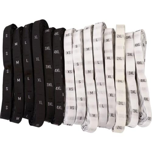 1Set Mix Size Label Clothing Garment Clothes Shirt Dress Labels Tag for DIY Jewelry Clothing Sewing XS/S/M/L/XL/XXL/3XL/4XL