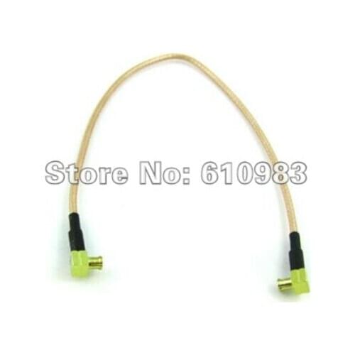 10 Pieces Extension cord MCX plug male to MCX male right angle connector pigtail cable RG316 25CM