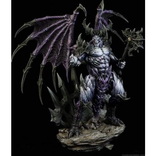 140mm ancient warrior stand Resin figure Model kits Miniature gk Unassembly Unpainted