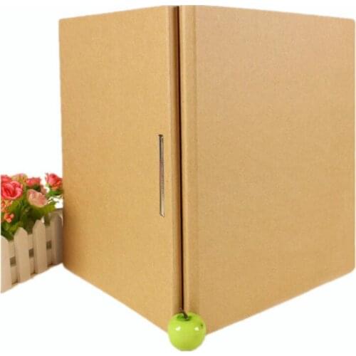 5 pcs 235X315X10MM Kraft Two Hole A4 Paper Capa-citor Punch Folder Environmental Protection Chuck Data Mix Customized Printing