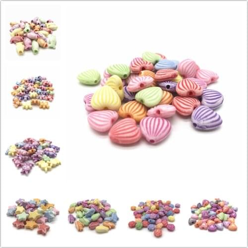 Wholesale 50pcs acrylic beads, children beads toys, DIY jewelry bracelet necklace production