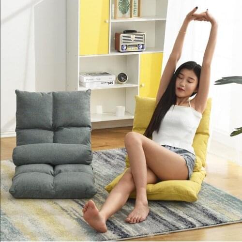 Sofa Chair Lazy sofa tatami bed folding back-to-back single bedroom cot above the floor throne chair Folding chair