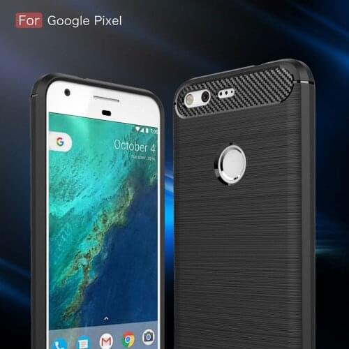 For Google Pixel 3A 2 3 4 Case Pixel3A Carbon fiber Silicone TPU Case For Google Pixel 1 2 3 4 3A XL Colored TPU Cover Protector