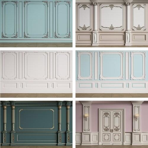 Mehofond Photography Backdrop White European Wall Planks Newborn Baby Child Portrait Photo Studio Wood Floor Background Prop