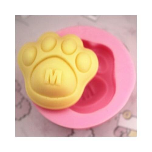 C193 soap mold/handmade soap mold/silicone mold/soap die/silica gel soap die cats paw