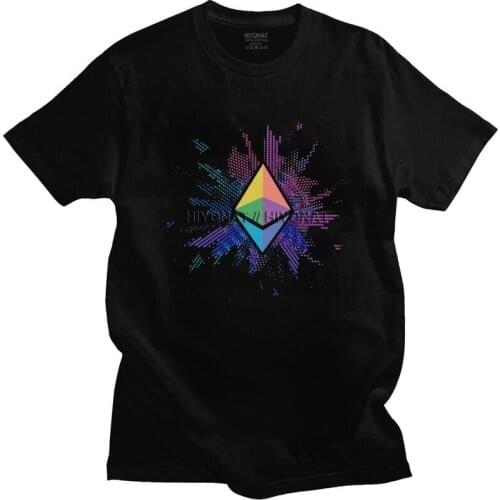 Ethereum 2.0 Foundation T Shirts Men Cotton Tee Tops Currency Crypto Cryptocurrency Tshirt Short Sleeved Casual T-shirt Gift