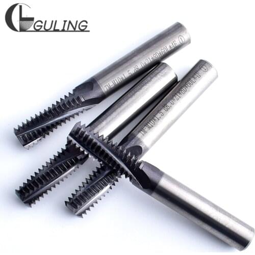 CNC 60 Degree Tungsten Steel Full Thread Milling Cutter M3 M4 M5 M6 M8 M10 M12 M14 M16 X0.5 X0.7 X0.8 X1 X1.5 X2 mill cutters